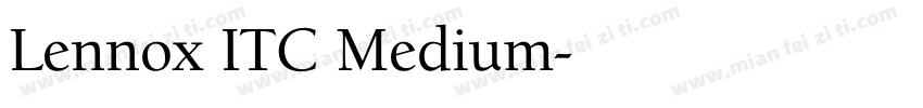 Lennox ITC Medium字体转换